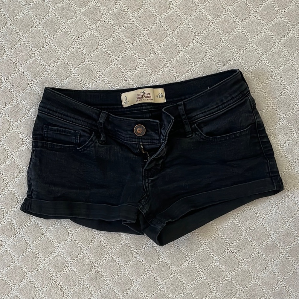 Black Hollister Denim Shorts
